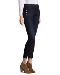 J Brand Zion Skinny Jeans With Buttons