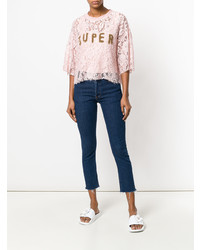 Forte Dei Marmi Couture Zip Detail Cropped Jeans