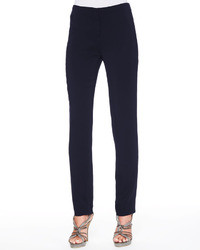 Armani Collezioni Stretch Suiting Tapered Ankle Pants Dark Navy