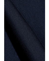 The Row Alessia Stretch Wool Blend Midi Skirt Midnight Blue