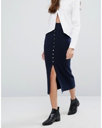 Vero Moda Button Front Midi Skirt