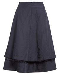 Comme des Garcons Comme Des Garons Layered Twill Midi Skirt