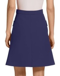 Carven Crepe Skirt With Pockets