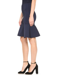 Yigal Azrouel Mechanical Stretch Fit Flare Skirt