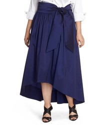 Eliza J Plus Size Highlow Taffeta Ball Skirt