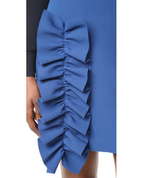 MSGM Ruffle Crepe Skirt
