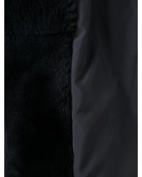 Max Mara Furry Detail Sleeveless Hooded Coat