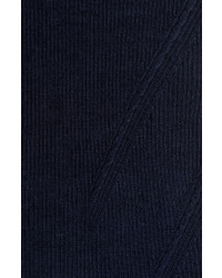 Diane von Furstenberg Merino Wool Sleeveless Turtleneck Top With Silk