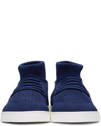 Fendi Blue Sock Slip On Sneakers