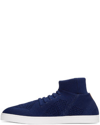 Fendi Blue Sock Slip On Sneakers