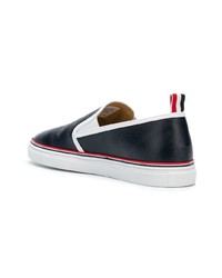 Thom Browne Contrast Slip On Sneakers