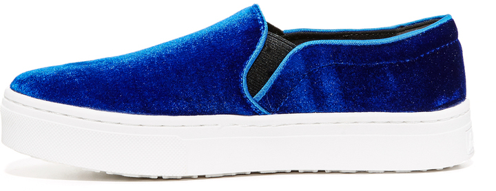 Velvet slip on sneakers on sale womens