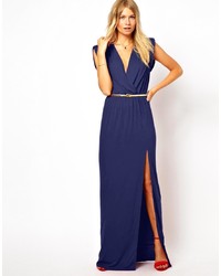 Love Wrap Front Maxi Dress With Thigh Split