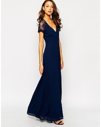 Jarlo Tall Lucia V Neck Button Down Maxi Dress With Split