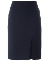 Versace Front Slit Pencil Skirt