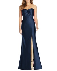 Alfred Sung Sa Twill Strapless Sweetheart Neckline Gown