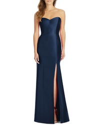 Alfred Sung Sa Twill Strapless Trumpet Gown