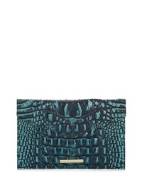Brahmin Melbourne Croc Embossed Leather Envelope Clutch
