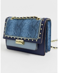 BCBGeneration Snake Mix Cross Body Bag With Chain