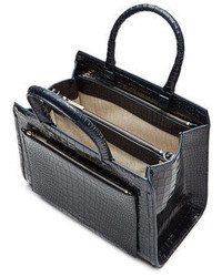 Victoria Beckham Snake Embossed Patent Leather Tote