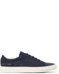 Common Projects Achilles Perforated Nubuck Sneakers