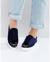 Asos Dimples Kitty Lace Up Sneakers