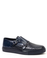 Jared Lang Embossed Monk Strap Sneaker