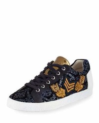 Ash Nak Arms Embroidered Sneaker Midnight