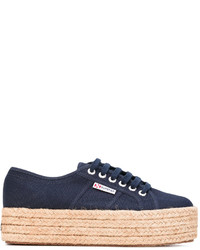 Superga Platform Lace Up Sneakers