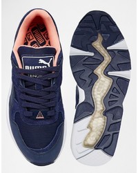 Puma R698 Trinomic Blue Sneakers