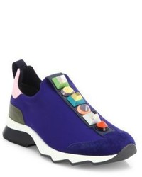 Fendi Rainbow Studded Sneakers