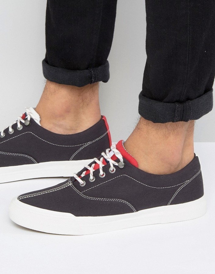 Tommy Jeans Tommy Hilfiger Jeans Sneakers Canvas In Navy, $61 | | Lookastic