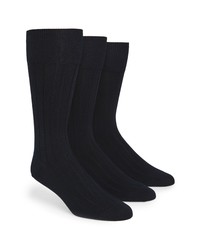 Calvin Klein 3 Pack Wide Rib Socks