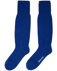 Undercoverism Blue Logo Socks