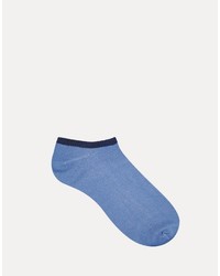 Asos Brand Sneaker Socks 5 Pack In Blue Save 47%
