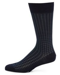 Pantherella Gifford Mini Gingham Grid Socks