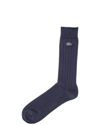Lacoste Wide Ribbed Socks Navy
