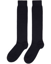 Loro Piana Navy Classic Cashmere Socks