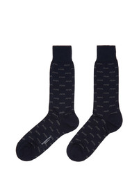 Ermenegildo Zegna Navy Iconic Xxx Socks