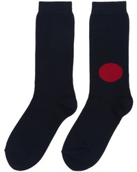 Blue Blue Japan Navy Japanese Flag Socks
