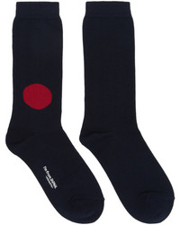 Blue Blue Japan Navy Japanese Flag Socks