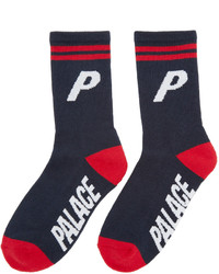 Palace Navy Logo Socks
