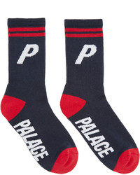 Palace Navy Logo Socks