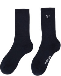 Palmes Navy Mid Socks