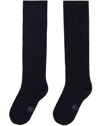 Wolford Navy Velvet Socks