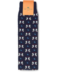 Etro Penguin Patterned Cotton Blend Socks