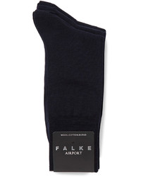 Falke Three Pack Airport Stretch Wool Blend Socks