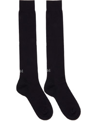 Ermenegildo Zegna Two Pack Navy Techmerino Knee Socks