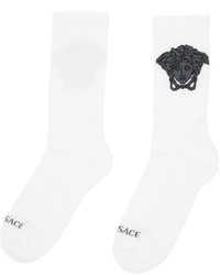 Versace White Medusa Socks