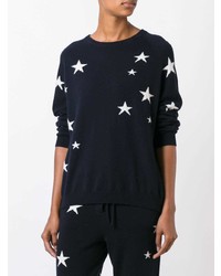 Chinti & Parker Cashmere Slouchy Star Intarsia Sweater